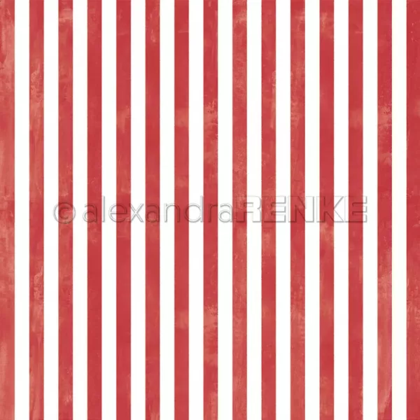 Papier - Larges bandes aquarelle rouge premium