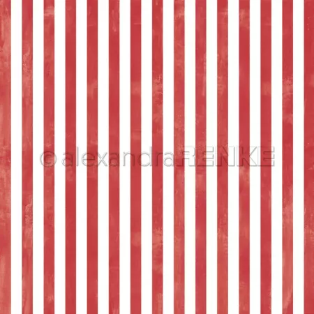 Papier - Larges bandes aquarelle rouge premium