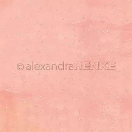 Papier - Noël de Lisa - Etoiles magiques sur fond rose - Alexandra Renke