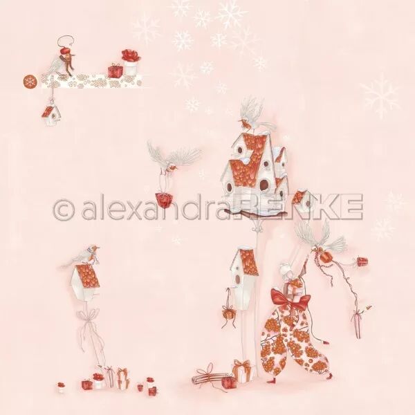 Papier - No�l de Lisa - Joie des oiseaux - Alexandra Renke