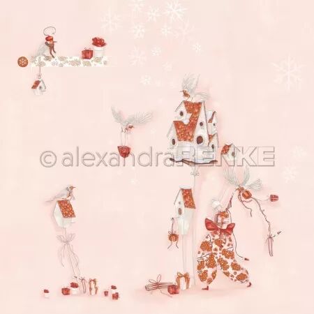 Papier - Noël de Lisa - Joie des oiseaux - Alexandra Renke