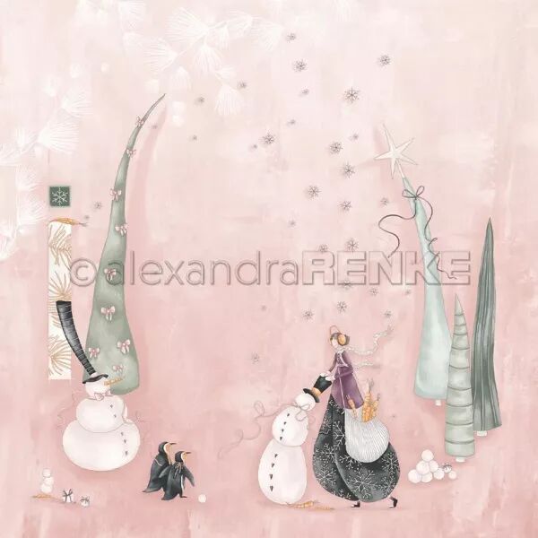 Papier - No�l de Lisa - Plaisirs de la neige - Alexandra Renke