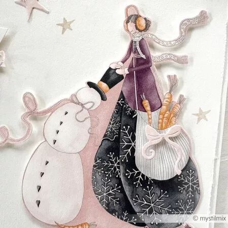 Papier - Noël de Lisa - Plaisirs de la neige - Alexandra Renke