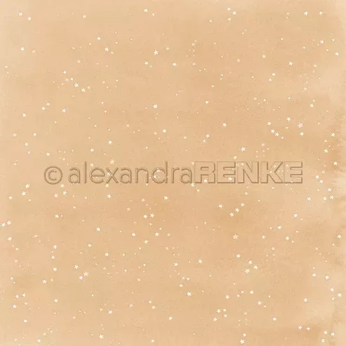 Papier - Petites �toiles sur beige pr�f�r�