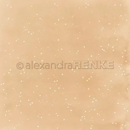 Papier - Petites &eacute;toiles sur beige pr&eacute;f&eacute;r&eacute;