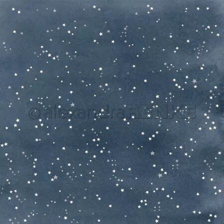 Papier - Petites &eacute;toiles sur bleu premium