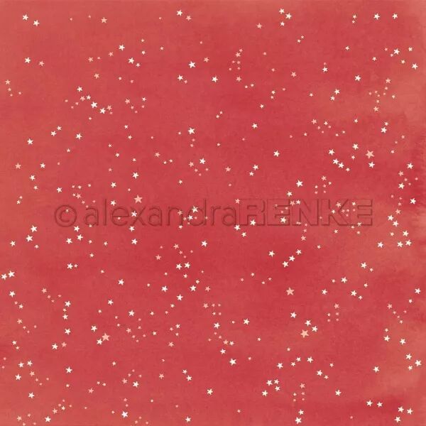 Papier - Petites �toiles sur rouge premium