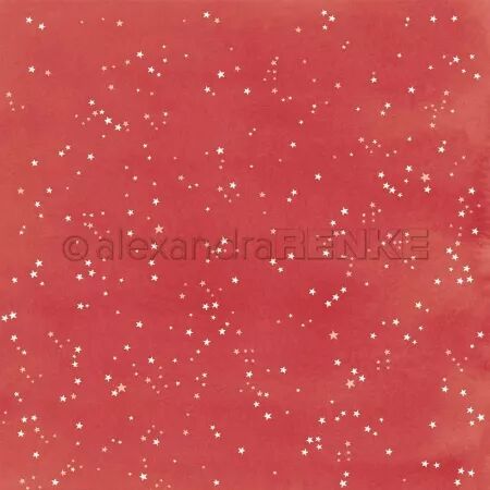 Papier - Petites &eacute;toiles sur rouge premium