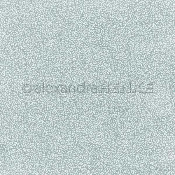 Papier - Petites feuilles sur bleu �l�gant