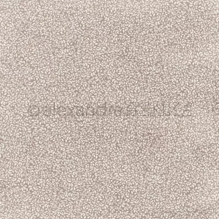 Papier - Petites feuilles sur gris beige