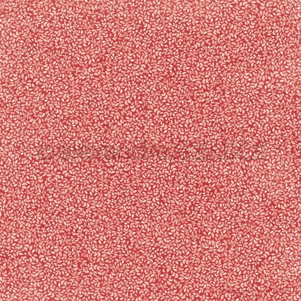 Papier - Petites feuilles sur rouge premium