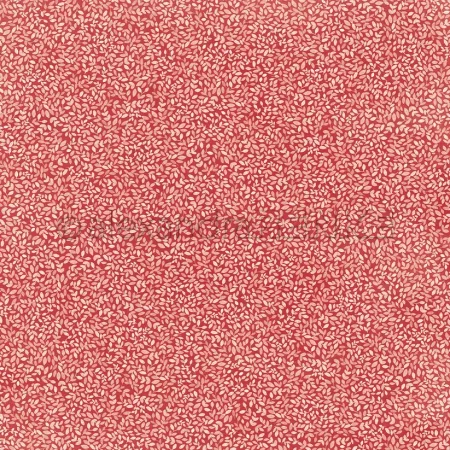 Papier - Petites feuilles sur rouge premium