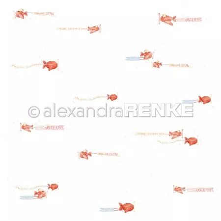 Papier - Petits avions avec des banderoles  - Alexandra Renke