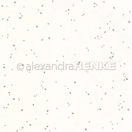 Papier - Petits coeurs rouges - Alexandra Renke