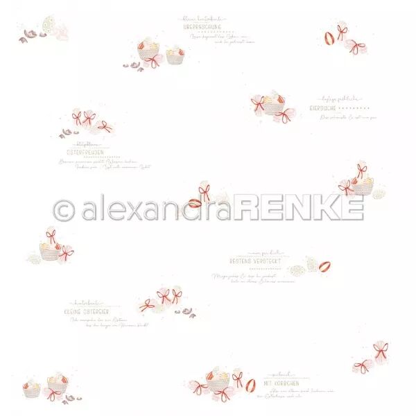 Papier - petits paniers de P�ques  - Alexandra Renke