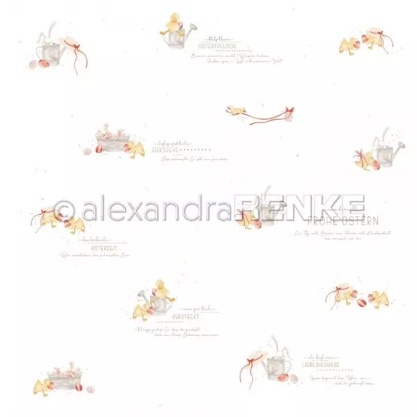 Papier - petits poussins joueurs  - Alexandra Renke
