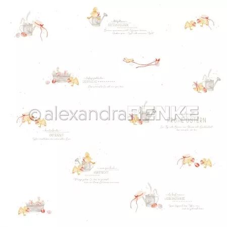 Papier - petits poussins joueurs  - Alexandra Renke