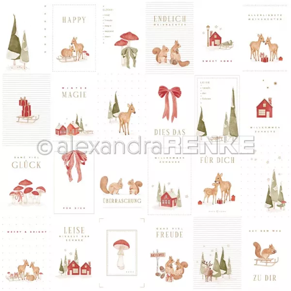 Papier - Planche de cartes - Magie d\'hiver