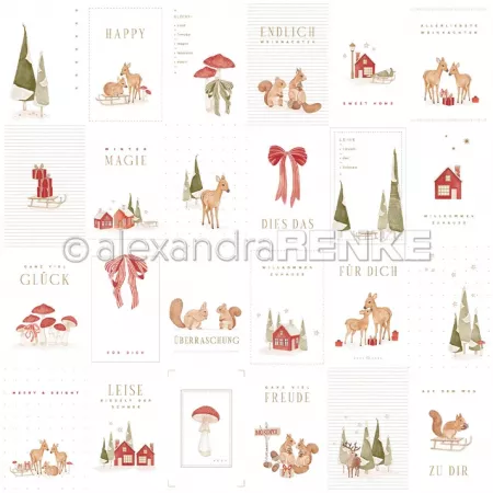 Papier - Planche de cartes - Magie d\'hiver