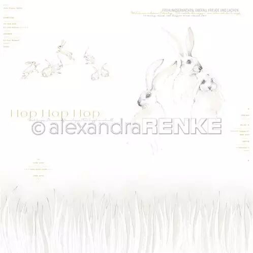 Papier - rabbit meadow Hop Hop Hop