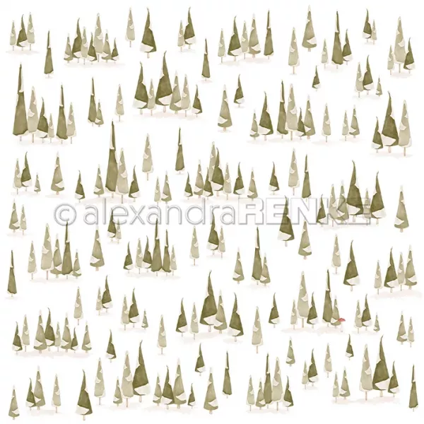 Papier - Raccord for�t de sapins
