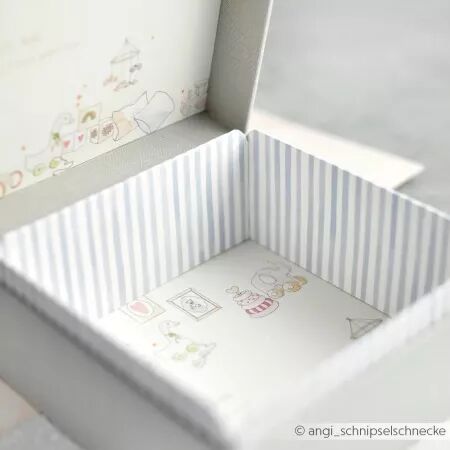 Papier - Rayures Bleu ciel - Alexandra Renke