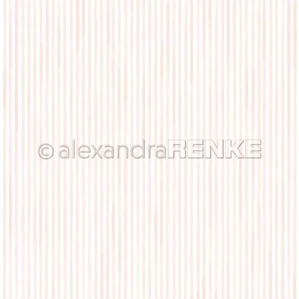 Papier - Rayures Rose - Alexandra Renke