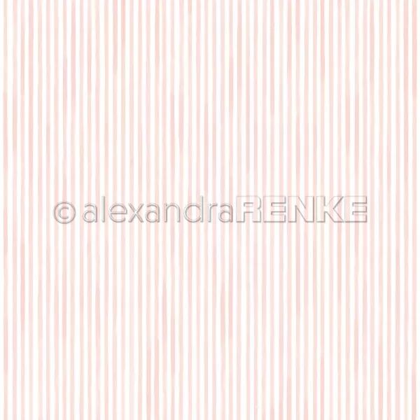 Papier - Rayures roses - Alexandra Renke