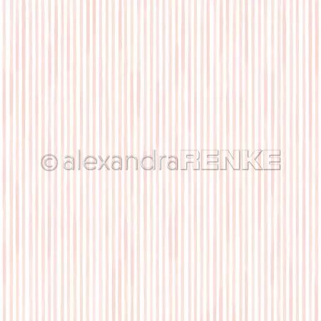 Papier - Rayures roses - Alexandra Renke