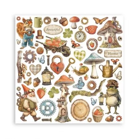 Papier - Romantic Collection - Hidden Grove - 30x30 cm - Stampéria