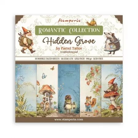 Papier - Romantic Collection - Hidden Grove - 30x30 cm - Stampéria