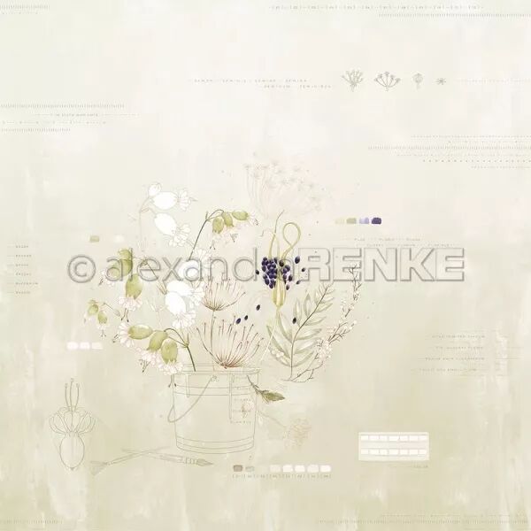 Papier - Splendeur cr�ative - Bouquet de gramin�es -  Alexandra Renke