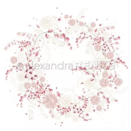 Papier - Splendeur créative - Couronne de dahlias  - Alexandra Renke