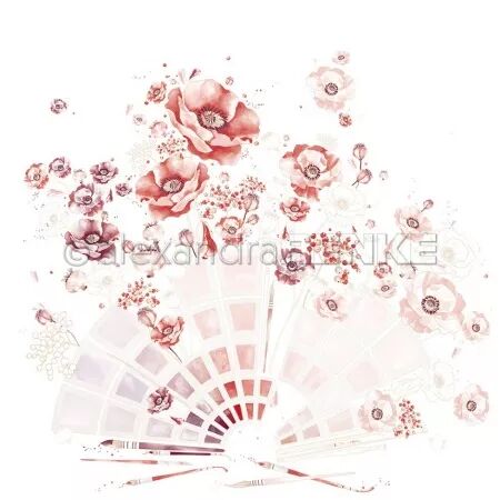 Papier - Splendeur créative - Nuancier de couleurs fleuries rouge -  Alexandra Renke