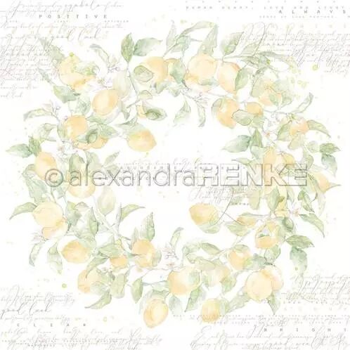 Papier - Summer time - Lemon wreath