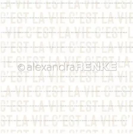 Papier - Trèfle porte-bonheur - Typo C\'est la vie