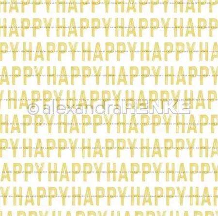 Papier - Trèfle porte-bonheur - Typo Happy