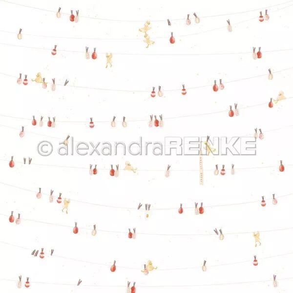 Papier - �ufs de P�ques suspendus SUR FIL 0 LINGE  - Alexandra Renke