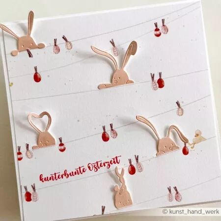 Papier - �ufs de P&acirc;ques suspendus SUR FIL 0 LINGE  - Alexandra Renke