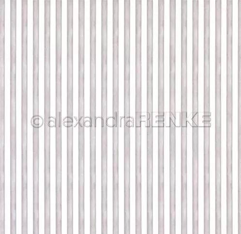 Papier - Watercolor stripes bunny dark