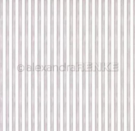 Papier - Watercolor stripes bunny dark