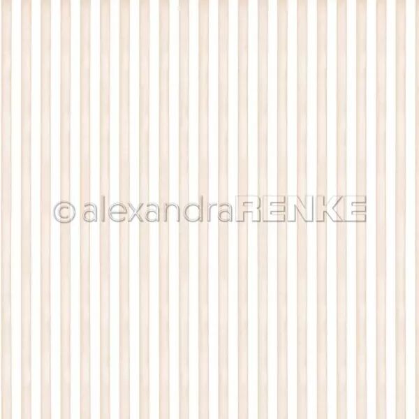 Papier - Watercolor stripes goose light