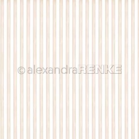 Papier - Watercolor stripes goose light