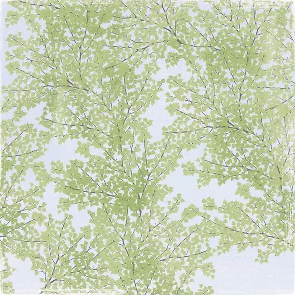 Papier 12x12 - Antligen - Det gronskar / Sous les arbres - Maja Design