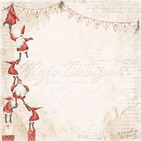 Papier 12x12 - Happy Christmas -  Maja Design