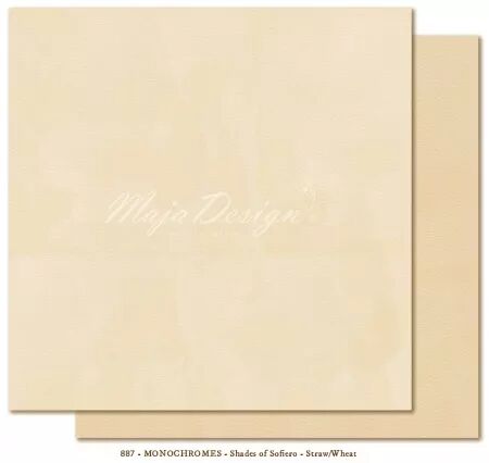 Papier 12x12 - Sofiero - Straw/Wheat - Paille/Blé -  Maja Design