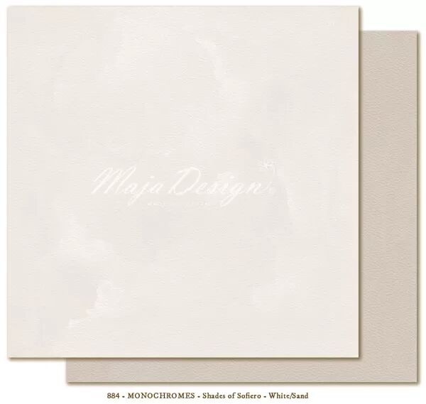 Papier 12x12 - Sofiero - White/Sand - Blanc/Sable -  Maja Design