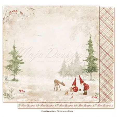 Papier 12x12 - Woodland Christams -  Maja Design
