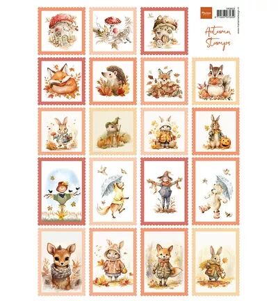 Papier &agrave; d&eacute;couper - Autumn Stamps - Marianne design
