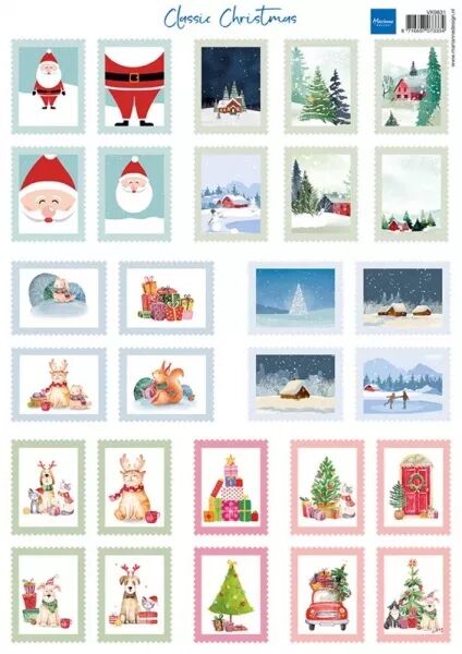 Papier � d�couper - Classic Christmas - Marianne design